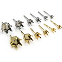 316 stainless steel blank stud earring claw ear post pins 3 4 6 8 10 mm cup base earrings setting diy jewelry making findings