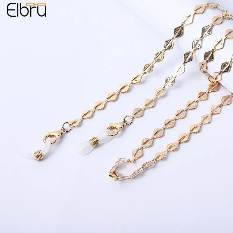 

Elbru Fashion Metal Glasses Chain Women Men Eyeglass Cord Sunglasses Cord Retainer Holder Eyewear Lanyard Neck Strap Rope