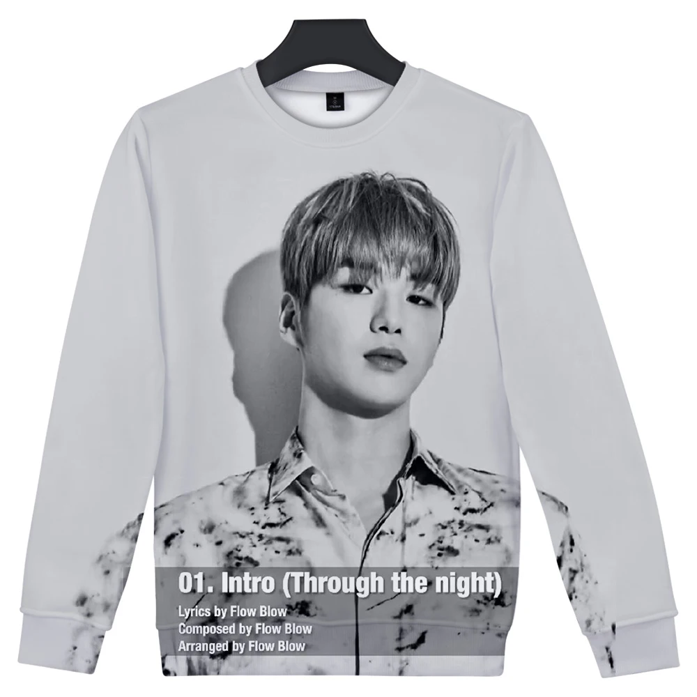 Новинка 2019 толстовка KPOP Kang Daniel с круглым вырезом и объемным изображением альбома