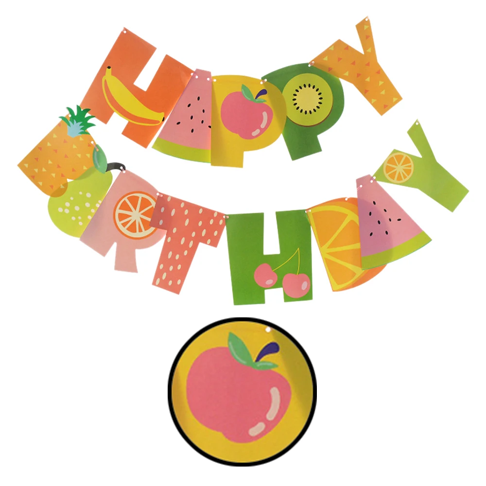 Новый стиль 2019 флаги с фруктами для вечевечерние НКИ аксессуары в честь Дня