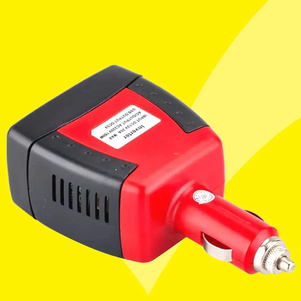 Автомобильный инвертор 12 В до 110 В/220 напряжения бустер мини порт able с USB портом для