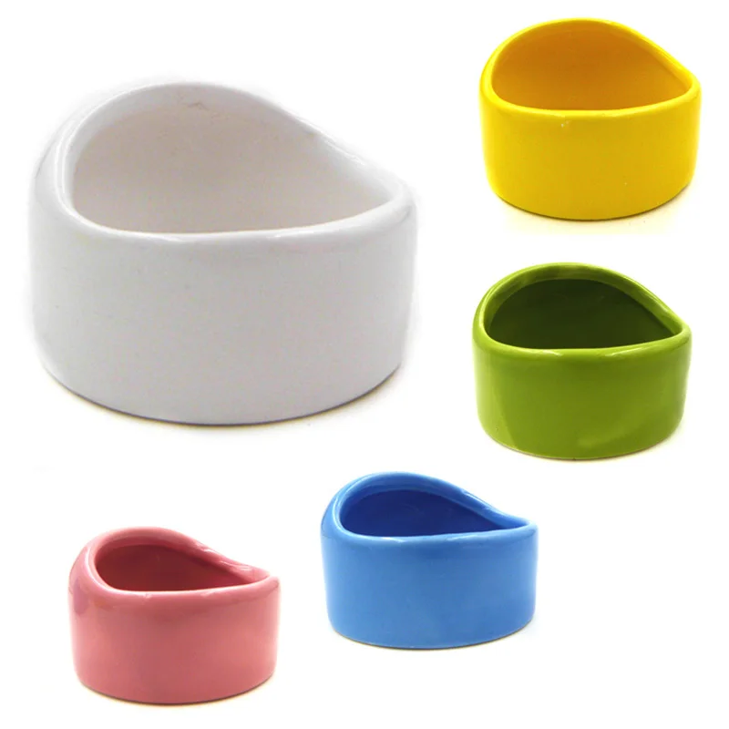 Полукупольная керамическая миска для маленьких домашних животных чтобы не