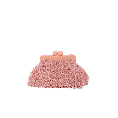 pink Женская меховая сумка, сумка на плечо с кисточками, вечерняя сумочка, клатч, акриловый зажим, сумка через плечо, сумка на цепочке, вечерние, свадебные - Цвет: pink