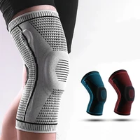1pcs knee brace support protector sleeve with side stabilizer silicone patella pad for work sport hiking running cycling fitnes