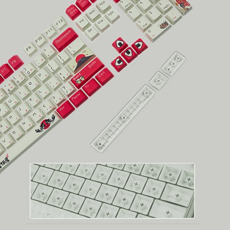 

Sublimation-Izakaya PBT Opaque Keycap Personality 108 Key Keycap Cross-Shaped Keycap X Structure Technology