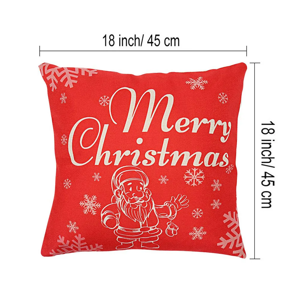 

Christmas Throw Pillow Cover Set of 4 Xmas Holiday Decor Pillowcase Cushion Pillow Cover Home interior pillow Case Home decorat