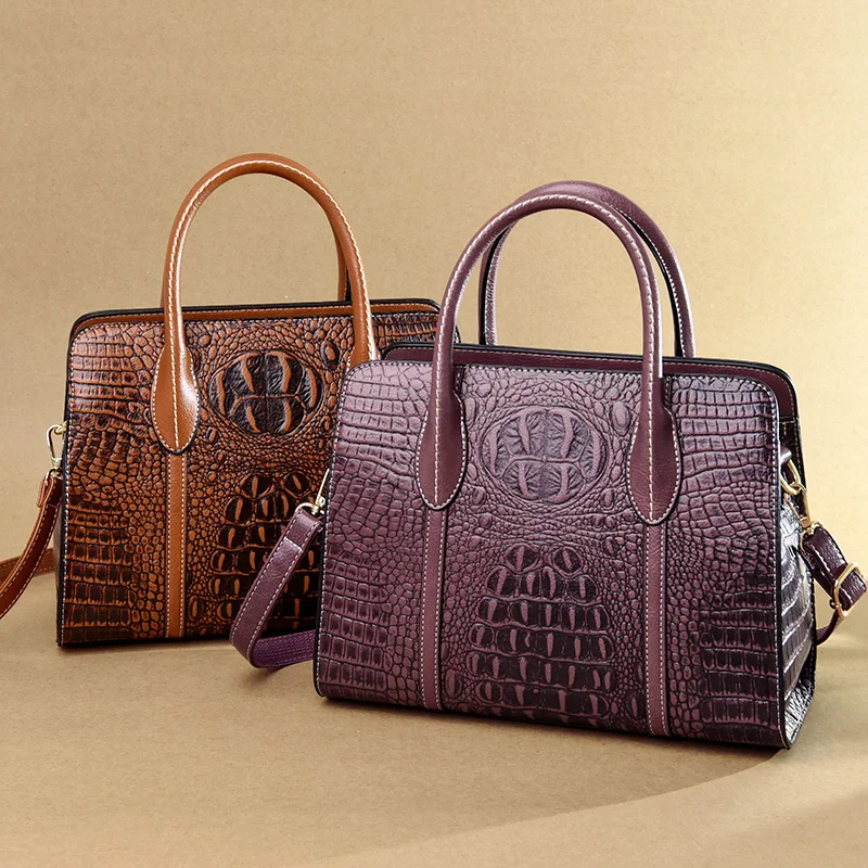 Brand luxury handbags women bags designer crocodile pattern lady handbag fashion shoulder crossbody bags for women tote bag