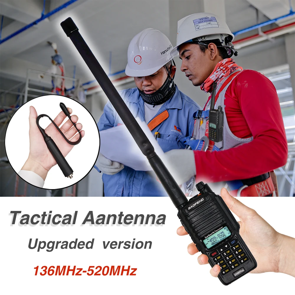 33 см CS тактическая Складная антенна SMA-Female Dual Band VHF UHF Для Baofeng Walkie Talkie UV-9R Plus uv-9r UV9R