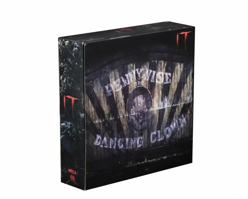 Фигурка NECA оригинальная с 4 головками Stephen King's It Ultimate Pennywise светодиодный светкой