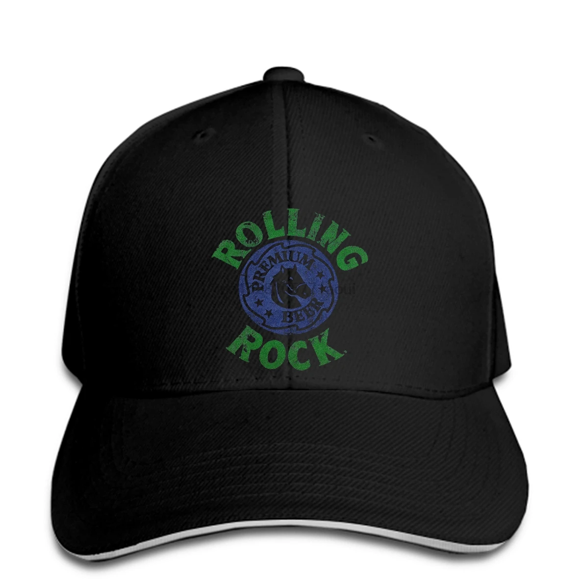 

Baseball cap NEW Men gray Rolling Rock Beer logo Baseball caps NWT 622583555830