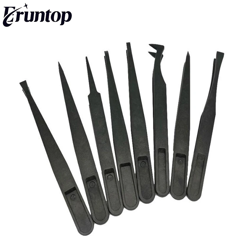 Набор Черных Пластиковых антистатических щипцов 8 шт./компл. ESD|tool tool|tool repairtools plastic