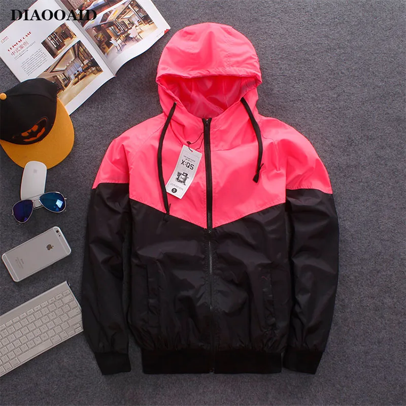 Мужская куртка с капюшоном DIAOOAID Повседневная тонкая ветровка на молнии весна
