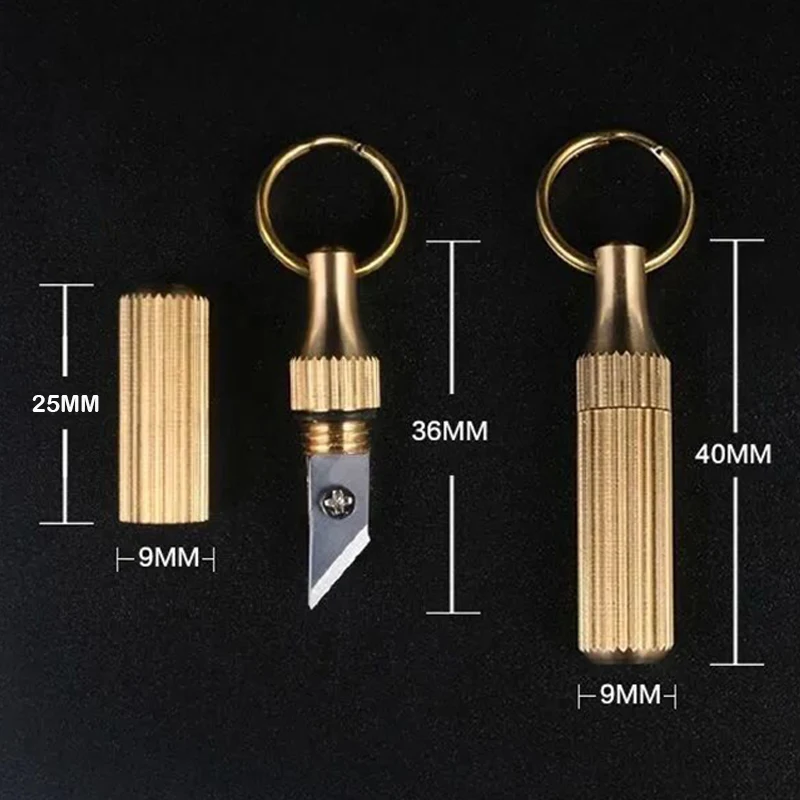 1 шт. мини нож латунная капсула многофункциональные инструменты для