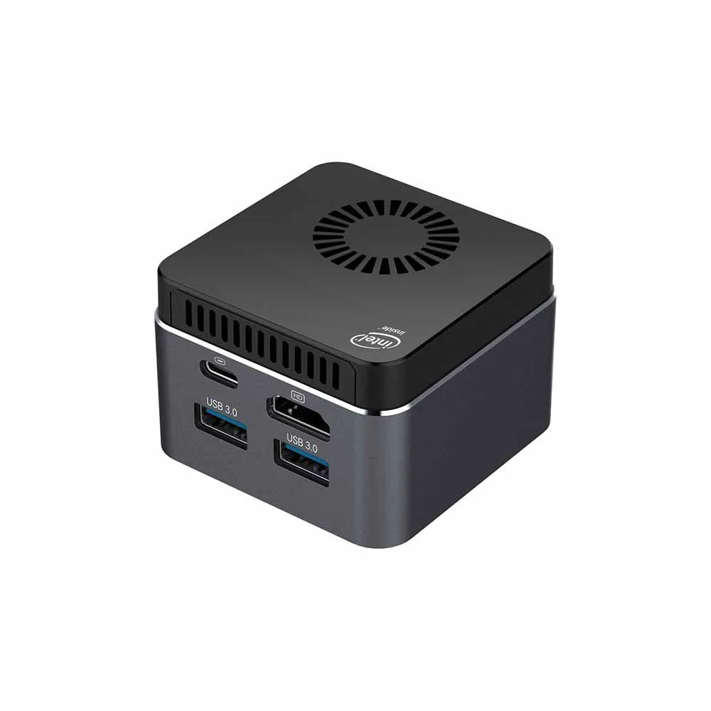 Мини ПК Intel четырехъядерный J4125 8G LPDDR4 Windows 10 Pro / Linux 2 4G/5 0G Двойной Wi Fi Bluetooth 5 0 60 Гц 4K