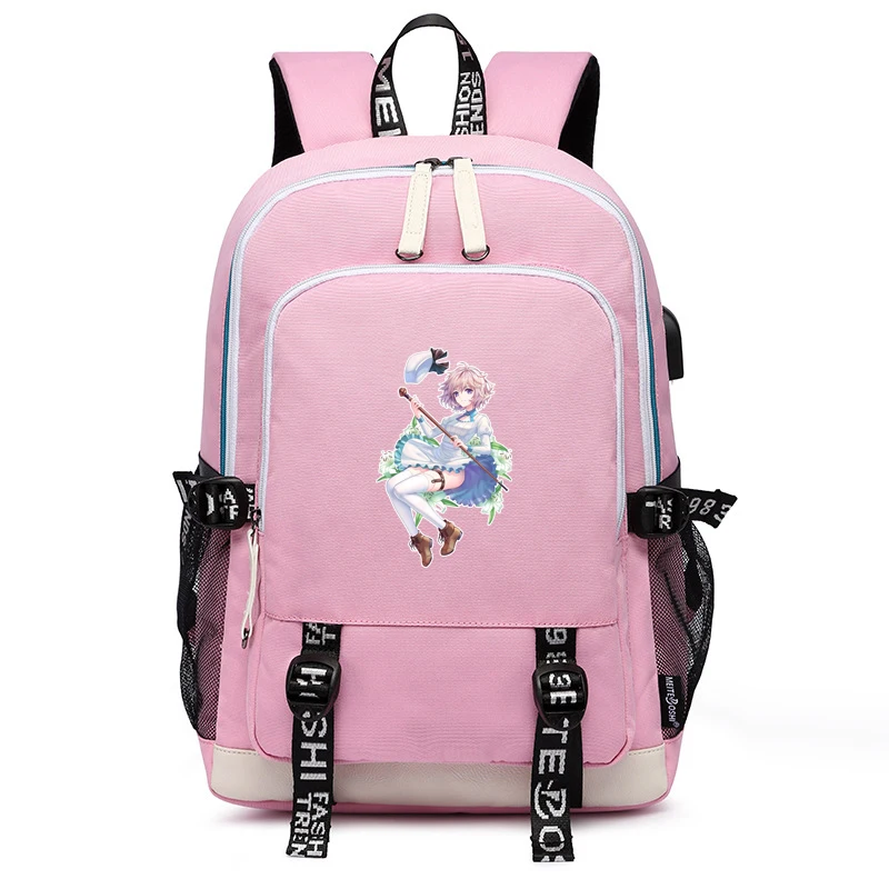Invented Inference Pink School Bags Iwanaga Kotoko Women Backpack Anime Bookbag Large Travel Bagpack USB Charging Laptop | Багаж и сумки
