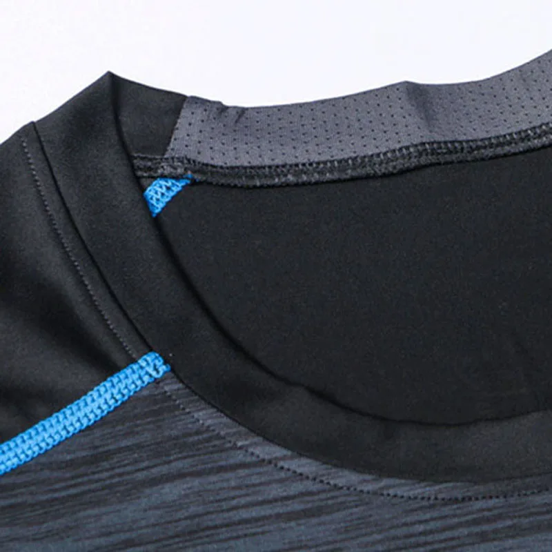 Mens Summer Compression Fitness Short Sleeve Quick Dry Wicking Training T-Shirt Men Running Gym Cycling Sport Outdoor T Shirt | Спорт и