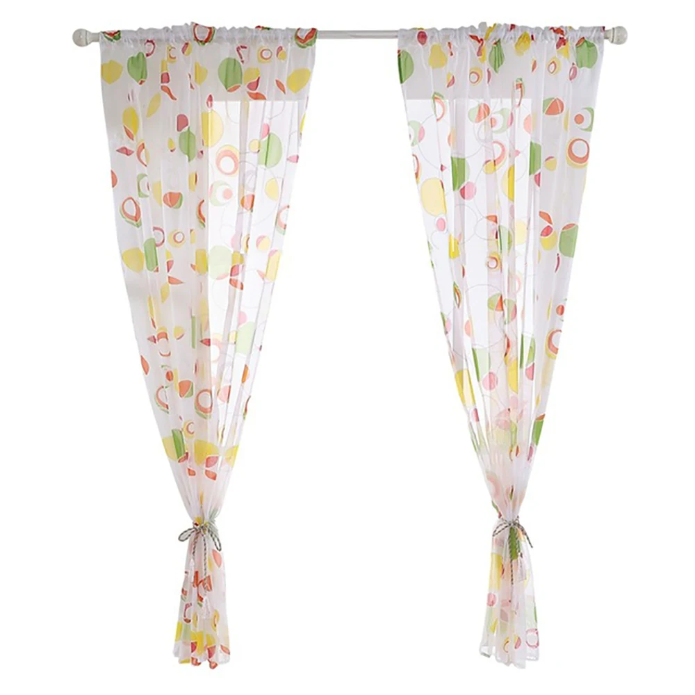 Современная кухня Короткая занавеска s String Тюль оконная драпировка панель
