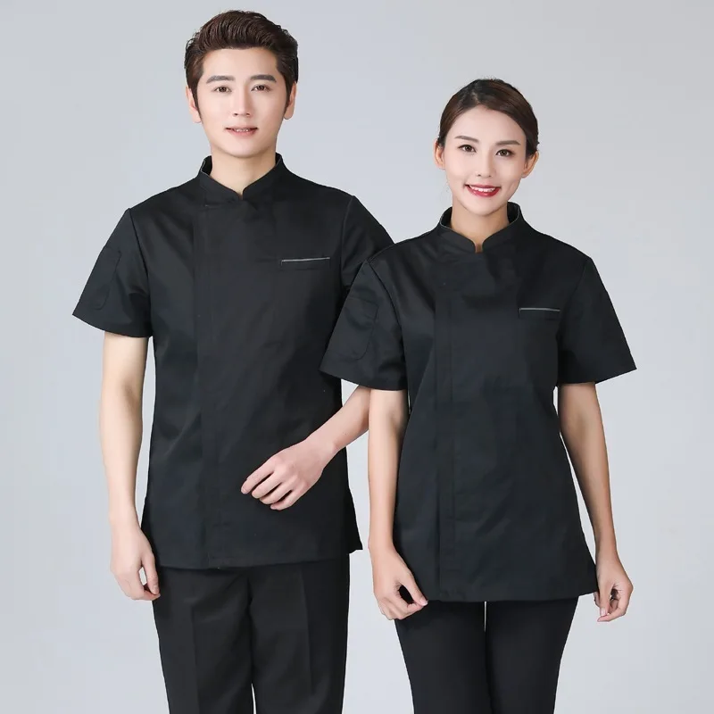 

Hotel Kitchen Chef Uniform Short-sleeved Summer Hotel Chef Executive Chef Male Female Chinese Chef's Thin Wind Model