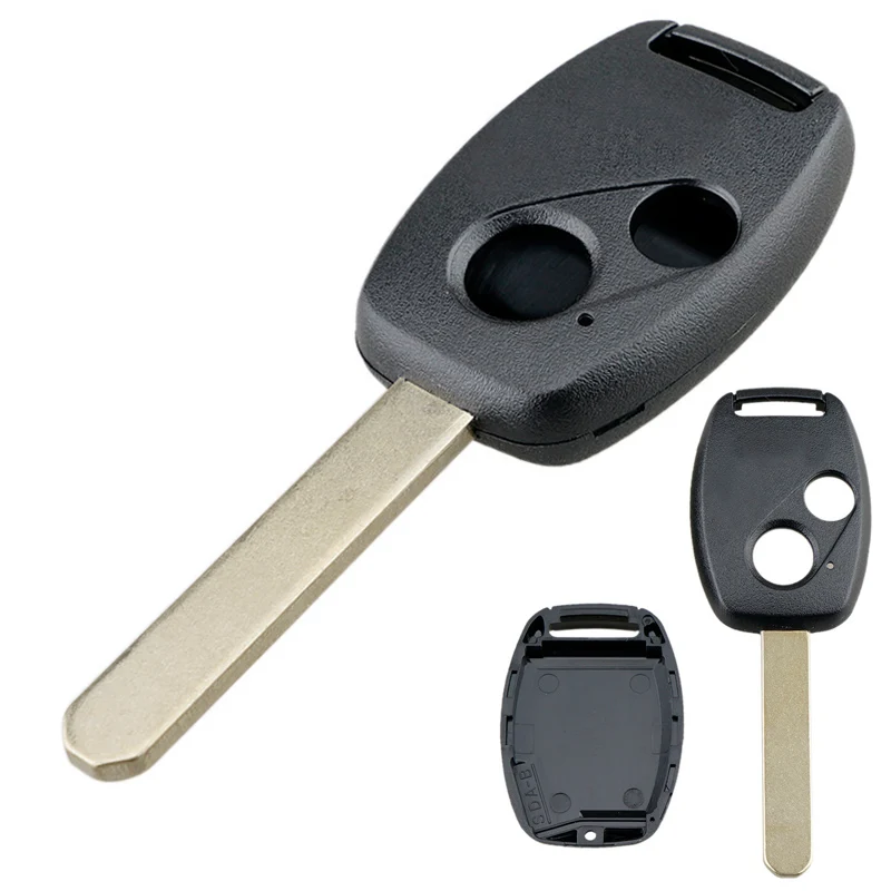 Чехол для автомобильного ключа 1 шт. с 2 кнопками черный корпус дистанционного
