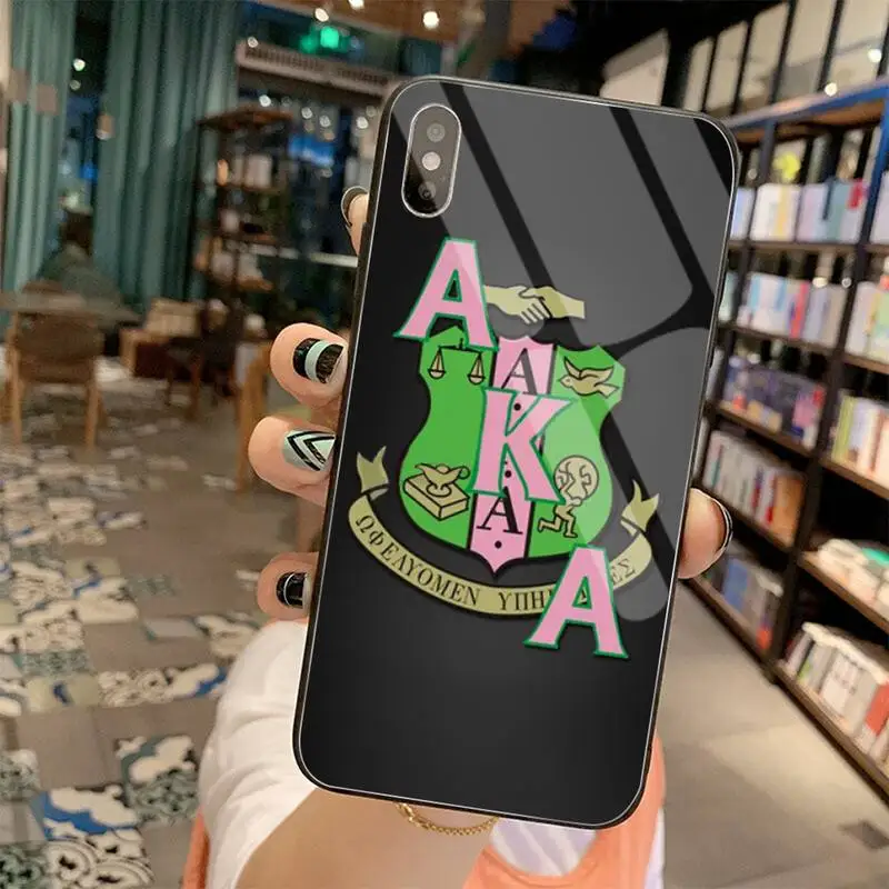 YJZFDYRM AKA богиня Альфа Kappa чехол для телефона из закаленного стекла iPhone 11 Pro XR XS MAX 8X7 6S