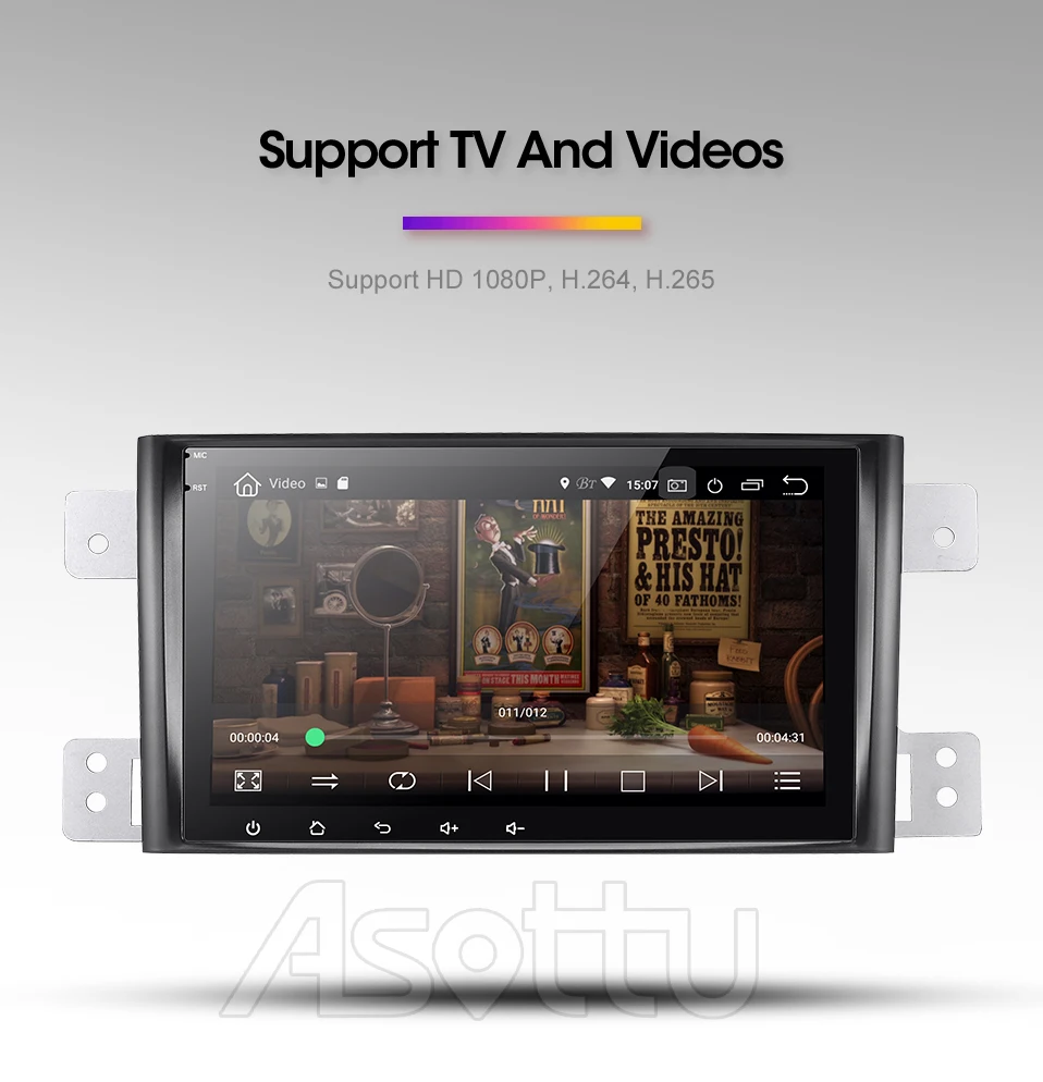 Asottu ips Android 9,0 PX30 автомобильный dvd для Suzuki Grand Vitara 2005-2012 мультимедиа головное устройство gps Радио Стерео gps навигация