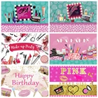 Yeele Spa макияж памперсы Вечеринка Декорации для девочек День Рождения фотография фон фотографические фоны для фотостудии