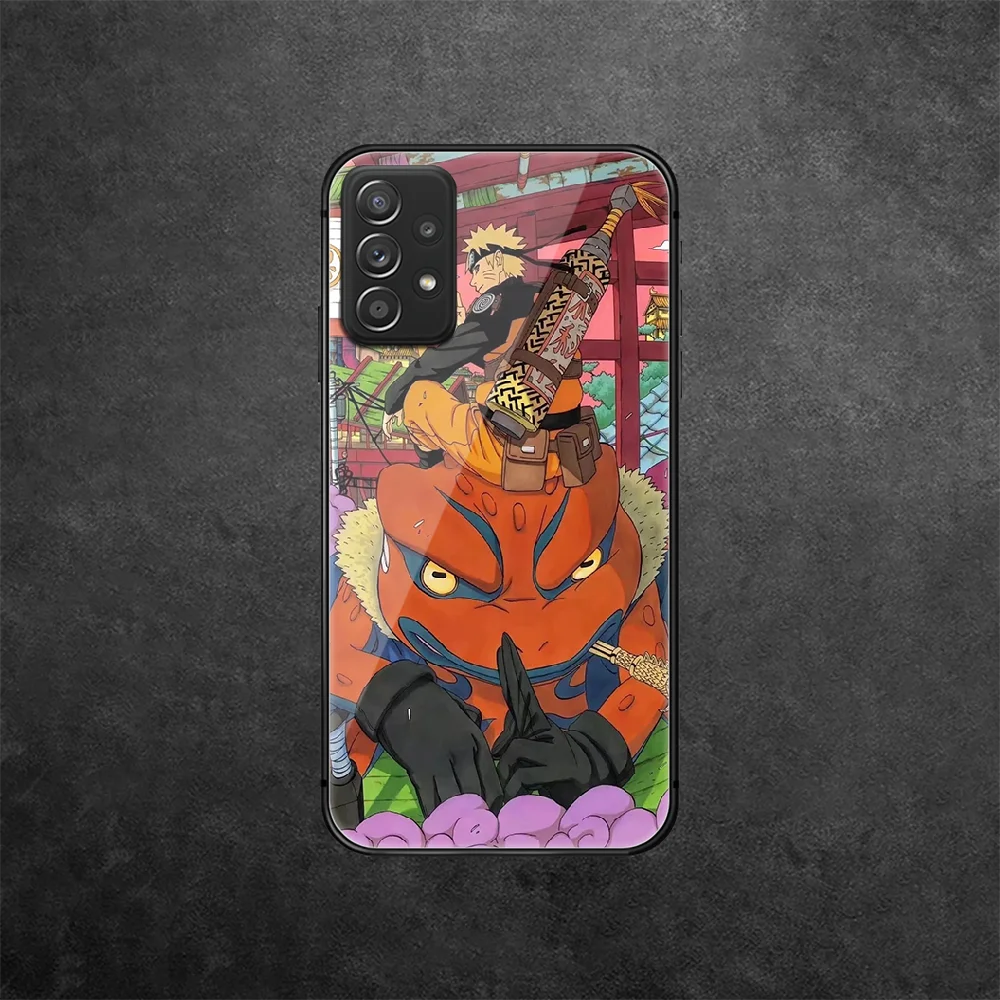 

Anime Japanese N-Narutos Tempered Glass Phone Case Cover For Samsung Galaxy A 10 12 20 E 21 30 32 50 40 51 52 70 71 72 S Cover