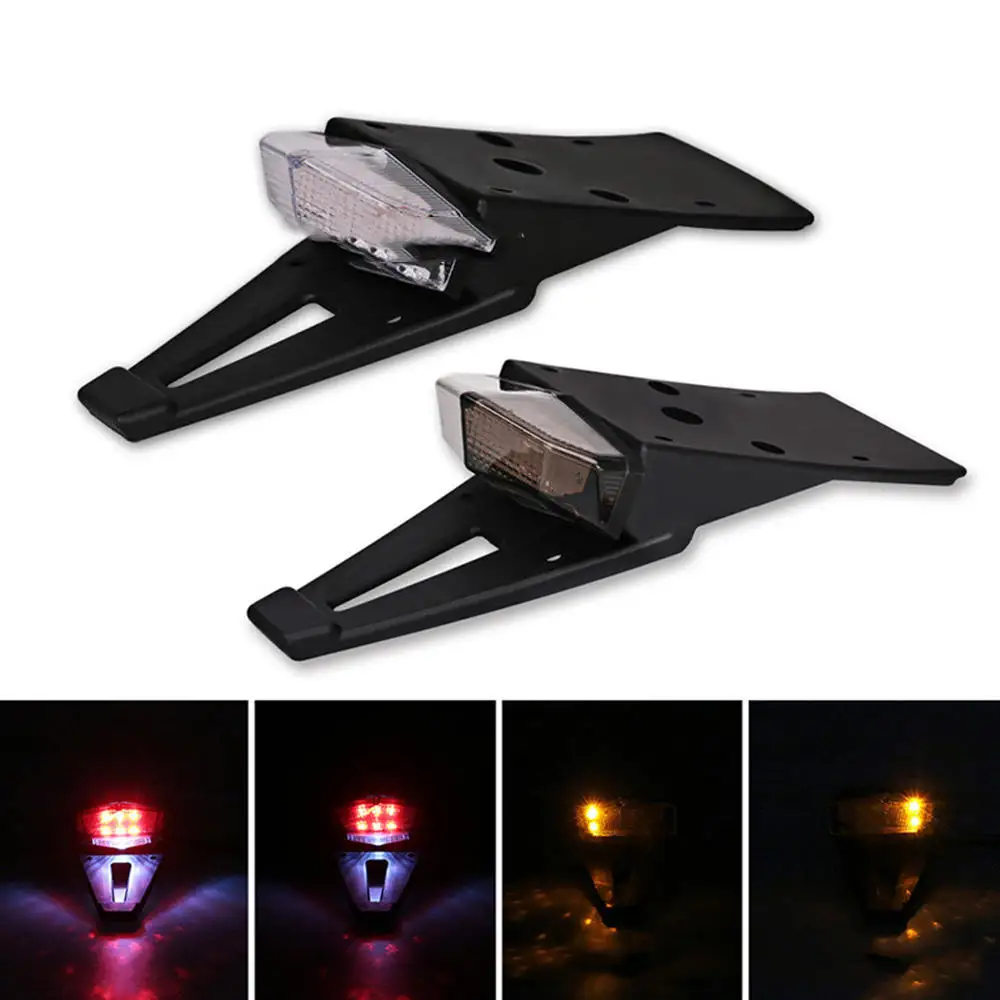 Universal Dirt Bike LED Rear Fender Brake Tail Light Turn Signal Lamp Motorcycle |