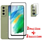 Полное покрытие стекло для Samsung Galaxy S21 FE закаленное стекло для Samsung S20 S21 A72 A52 A32 A22 A12 Nacho Защитное стекло для экрана