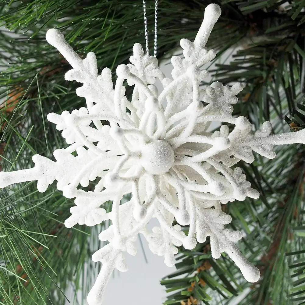 

New Year 3D Snowflake Pendant 2022 New Year Christmas Party Decoration Snowflake Christmas Tree Ornament DIY Christmas