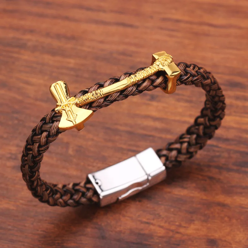 Marvel кожаный браслет Мстители Тор браслеты с молотом Железный человек танос