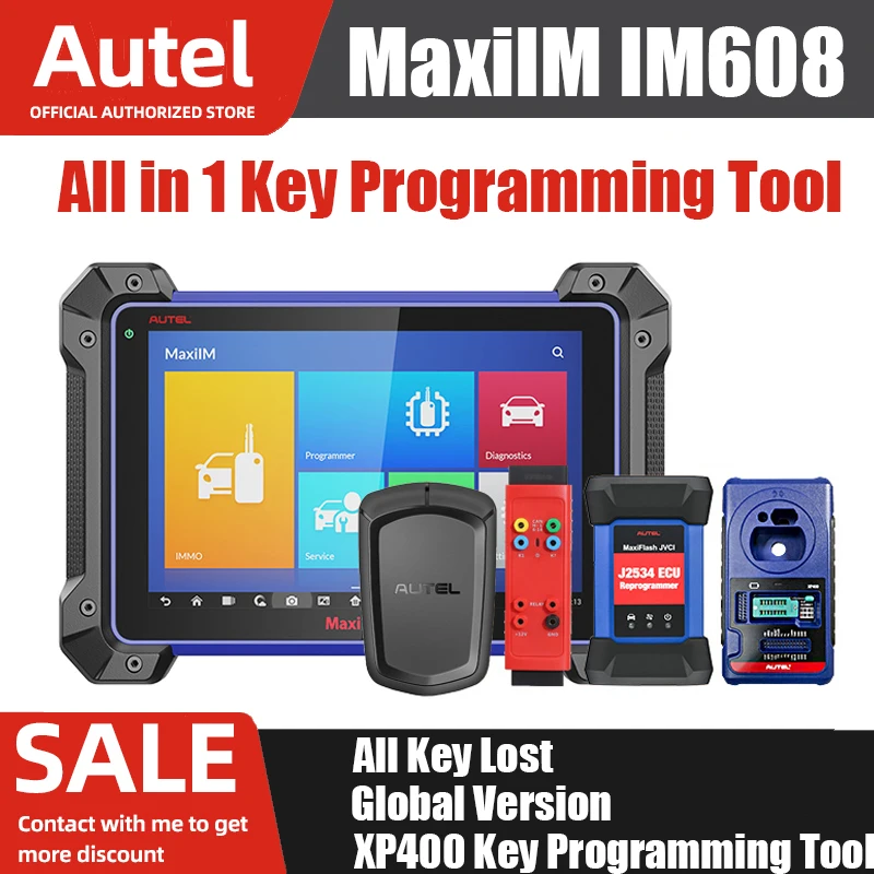 Автомобильный диагностический сканер Autel MaxiIM IM608 XP400 инструменты для