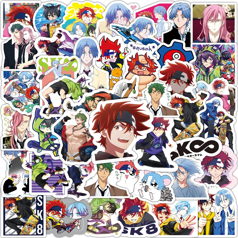 10/30/50PCS Anime SK8 the Infinity Cartoon Graffiti Stickers Travel Luggage Guitar Fridge Laptop DIY Kid Toy Waterproof Sticker