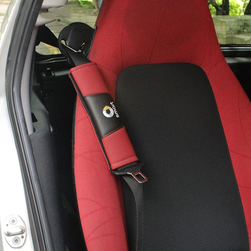2 шт. чехол для автомобильного ремня безопасности Mercedes Smart Fortwo Forfour 453 451 450 Crossblade