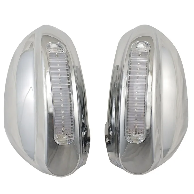 

For Honda Fit Aria City 2003-2007 2PCS ABS Chrome plateddoor Rearview door mirror covers with Led