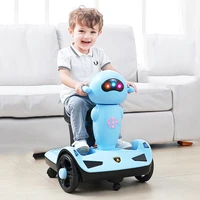 net celebrity childrens remote control electric balance car with remote control light and music four wheeled childrens car