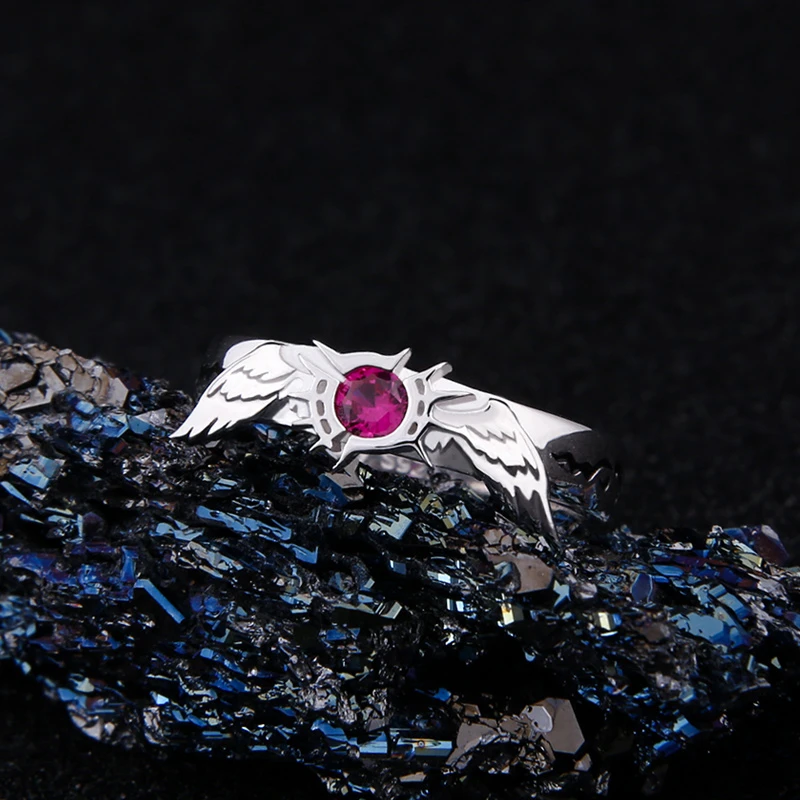 Кольцо в виде Ангела из серебра для косплея ювелирные изделия|Кольца| |