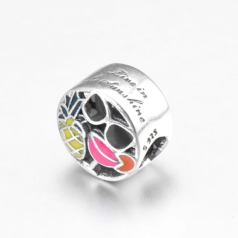 Летние солнцезащитные очки из стерлингового серебра 925 пробы с эмалью красные