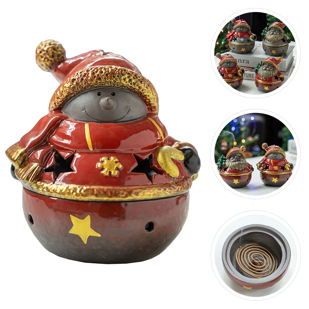 

Christmas Themed Incense Burner Snowman Incense Burner Ceramics Incense Furnace