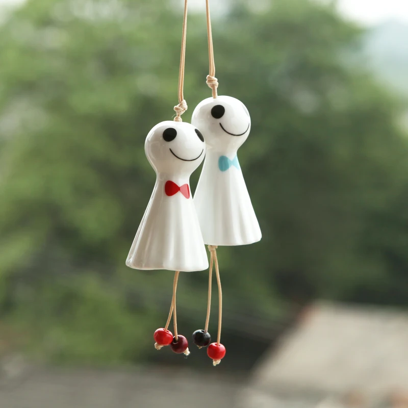 Ветровой звонок с орнаментами керамический колокольчик солнечная кукла