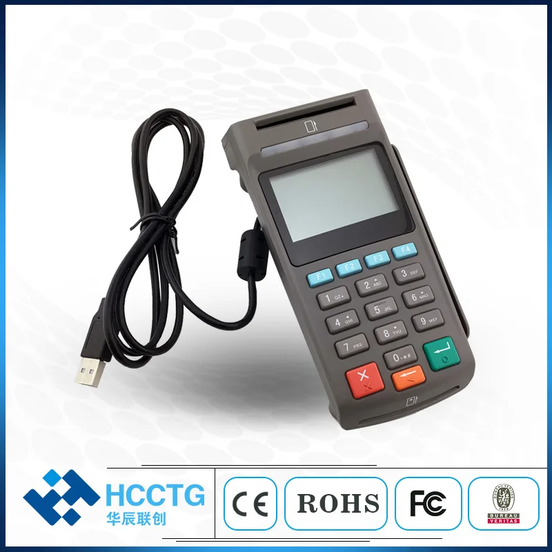 MSR + NFC устройство считывания контактных карт Настольный POS Pin Pad для банковского