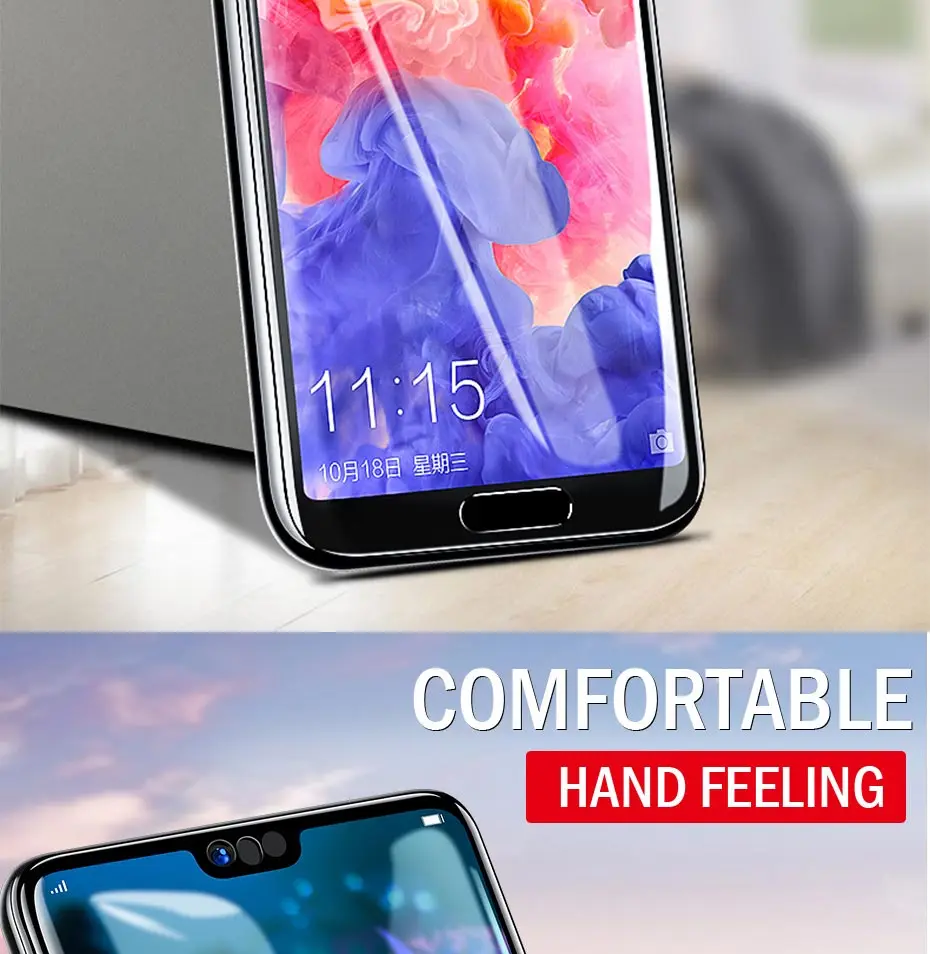 2 шт 40D закаленное стекло для huawei P20 Lite P30 P10 Lite Pro Защита экрана для huawei mate 20 30 Lite P Smart стеклянная пленка