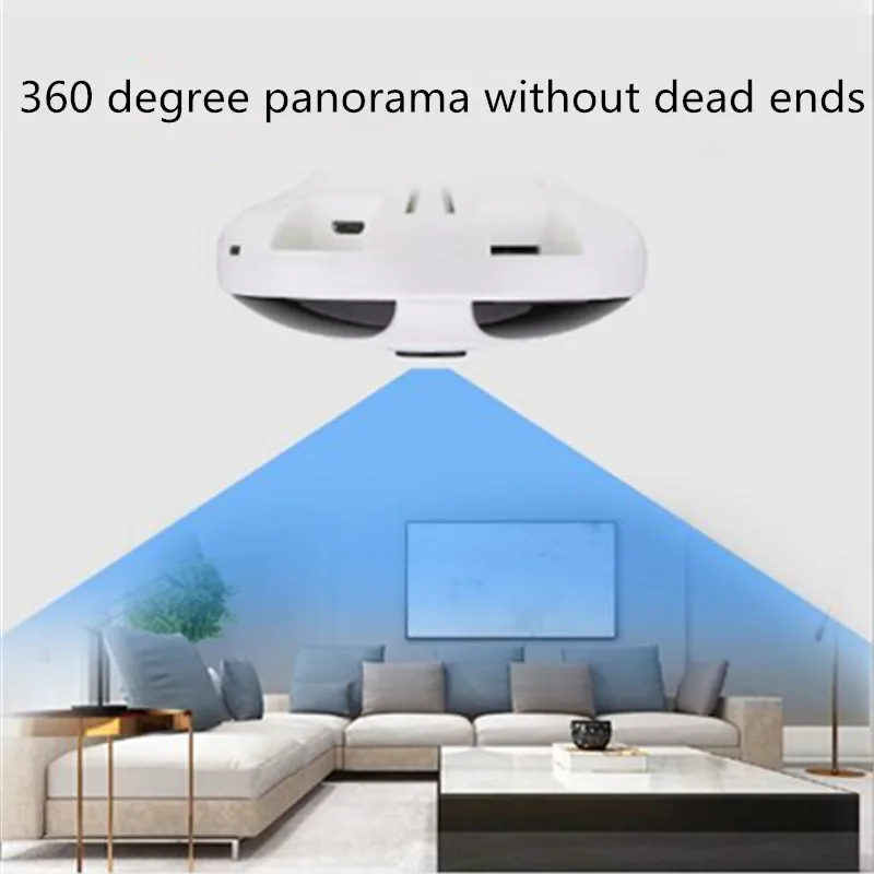 KuWFi Wifi камера 360 градусов панорамная домашняя безопасности двухсторонняя аудио