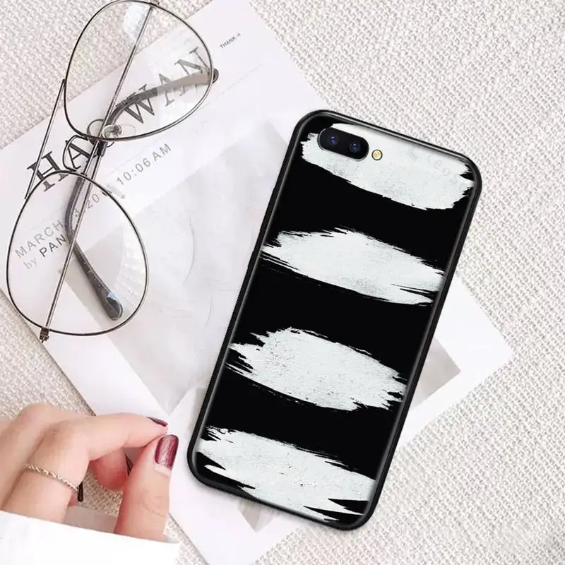 

Black White Phone Case For OPPO A ax 3 5 3 37 57 59 37 73 75 83 71 2018 11 1k s PRO