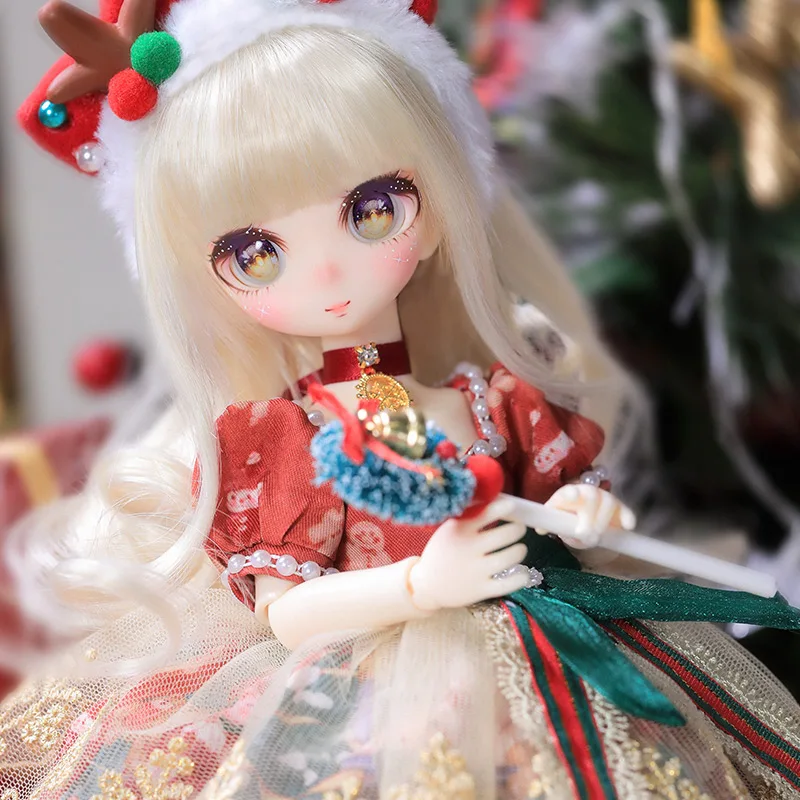 Фото Фантастический ангел, Новое поступление, рождественский подарок, кукла 1/6 BJD, кукла QQ, полный комплект, 31 см, полимерная игрушка, подарок «сде... №3