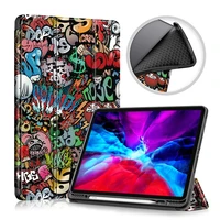 for ipad pro 2021 11 12 9 inch case with pencil holder stand cover tablet shell for ipad pro 11 12 9 case 2021 2020 2018