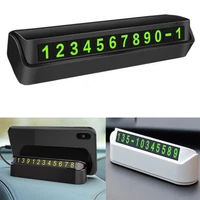 car temporary parking phone number plate luminous stop sign telephone number card hidden number plate auto accessories