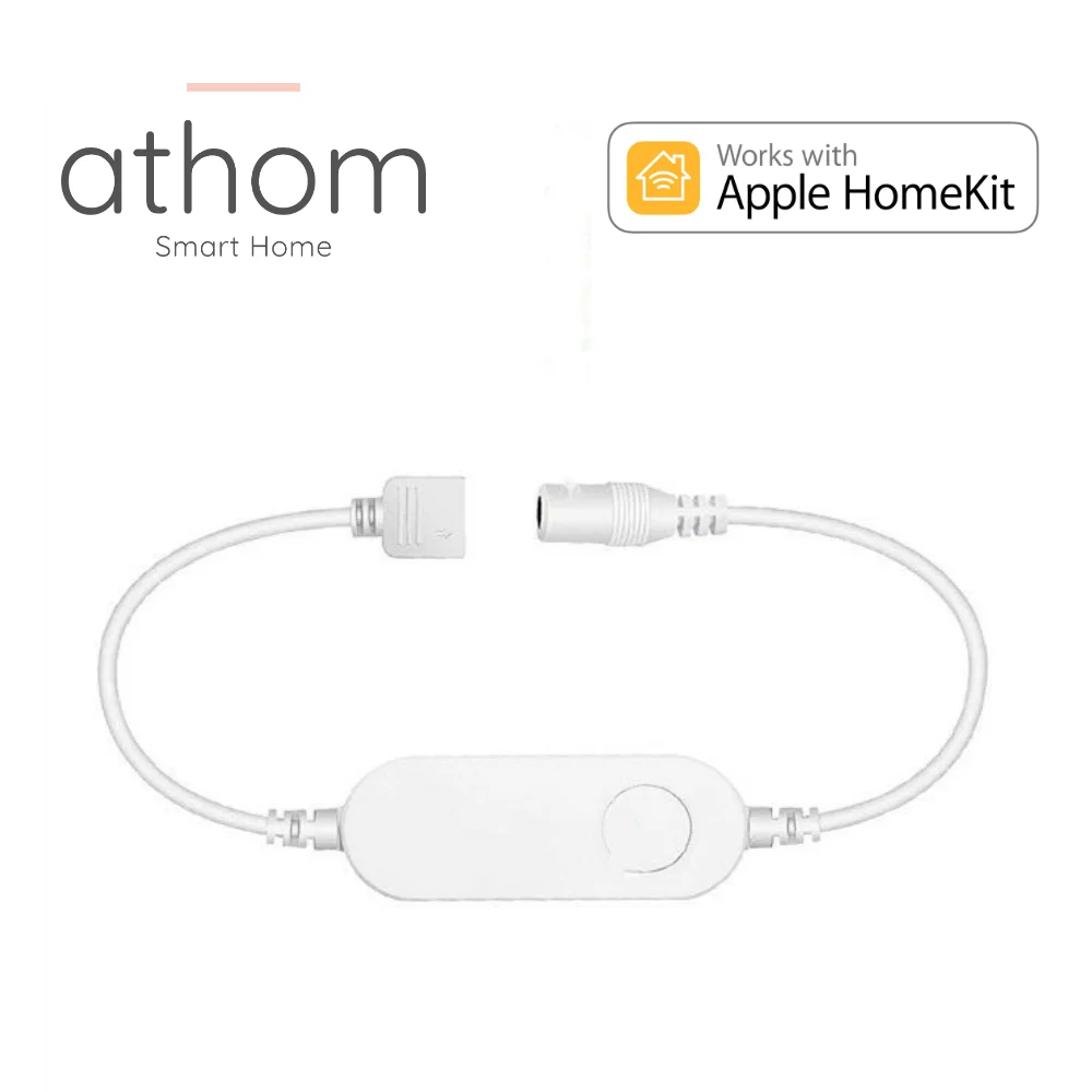 ATHOM Homekit WIFi RGB LED Light Strip Controller 5V-12V Siri Voice Control