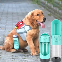 portable for small large dogs travel puppy cat pet dog water bottle 300ml drinking bowls outdoor pet water dispenser feeder