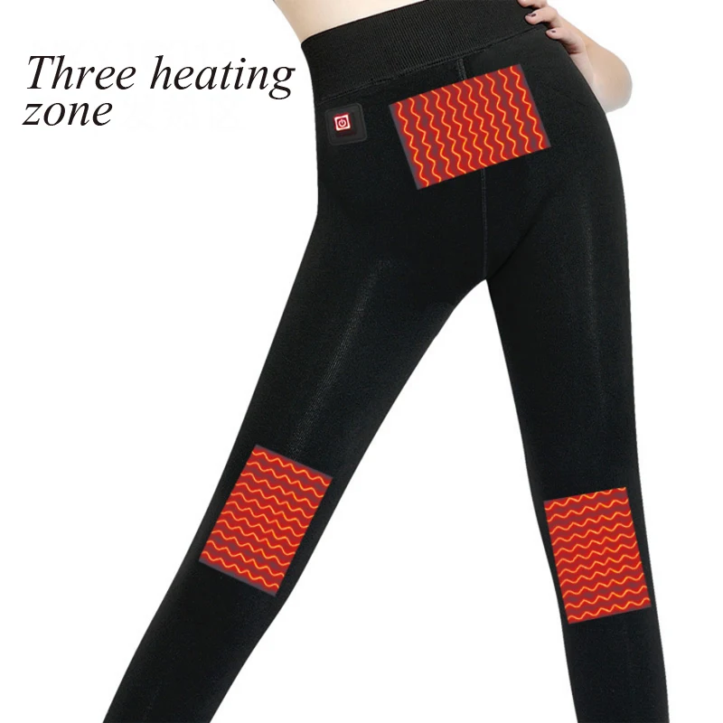 Женские зимние уличные теплые штаны с подогревом Смарт USB рабочие регулируемая